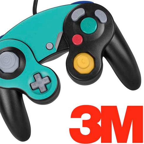 Aqua Blue Blue Solid Nintendo GameCube Controller Skin
