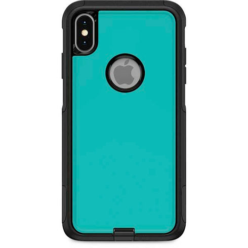 Aqua Blue Blue Solid Otterbox Commuter iPhone Skin