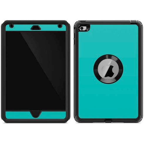 Aqua Blue Blue Solid Otterbox Defender iPad Skin