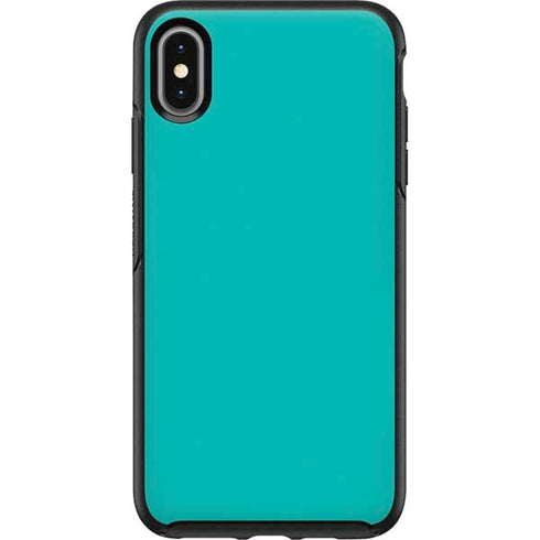Aqua Blue Blue Solid Otterbox Symmetry iPhone Skin