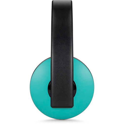 Aqua Blue Blue Solid PlayStation 4 Gold Wireless Headset Skin