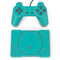 Aqua Blue Blue Solid PlayStation Classic Bundle Skin