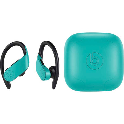 Aqua Blue Blue Solid PowerBeats Pro Skin