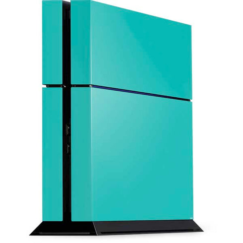 Aqua Blue Blue Solid PS4 Console Skin