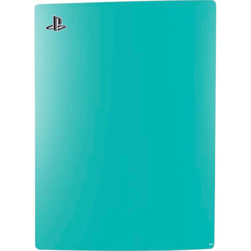 Aqua Blue Blue Solid PS5 Digital Edition Console Skin