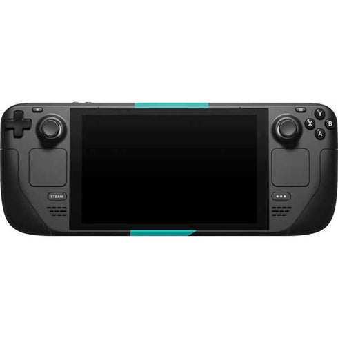 Aqua Blue Blue Solid Steam Deck Handheld Gaming Computer Skin