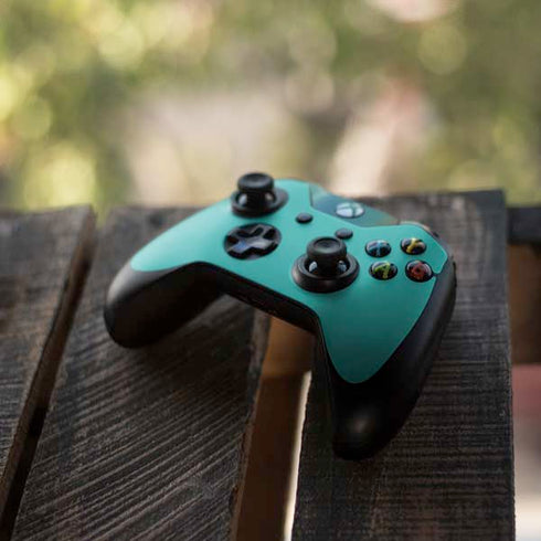 Aqua Blue Blue Solid Xbox One Controller Skin