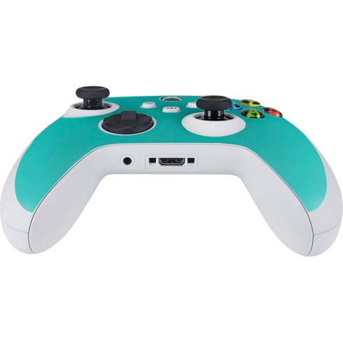 Aqua Blue Blue Solid Xbox Series S Controller Skin