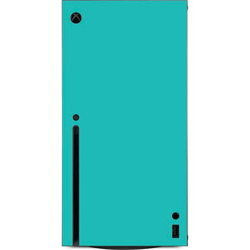 Aqua Blue Blue Solid Xbox Series X Console Skin