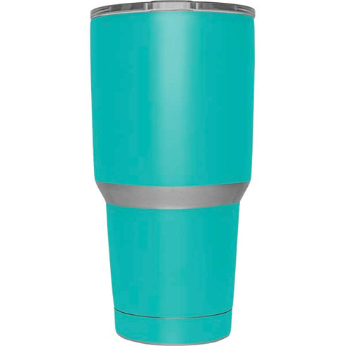 Aqua Blue Blue Solid Yeti 30oz Rambler Tumbler Skin