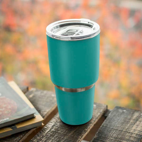 Aqua Blue Blue Solid Yeti 30oz Rambler Tumbler Skin