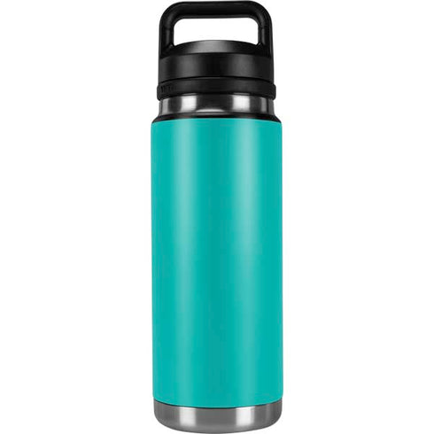 Aqua Blue Blue Solid YETI Rambler 26oz Bottle Skin