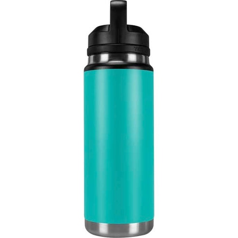 Aqua Blue Blue Solid YETI Rambler 26oz Bottle Skin