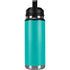 Aqua Blue Blue Solid YETI Rambler 26oz Bottle Skin