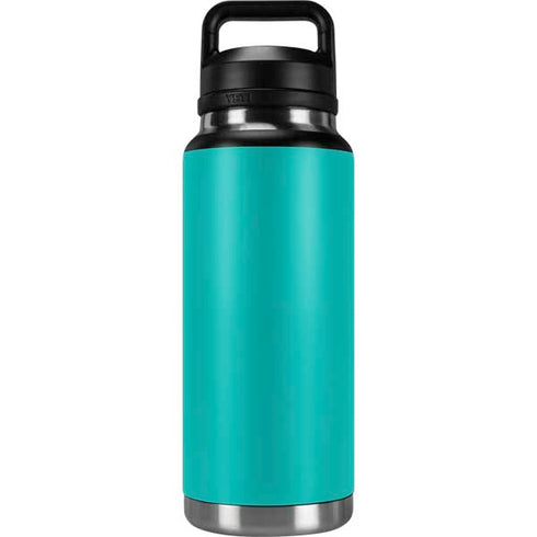 Aqua Blue Blue Solid YETI Rambler 36oz Bottle Skin