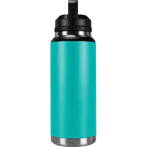 Aqua Blue Blue Solid YETI Rambler 36oz Bottle Skin
