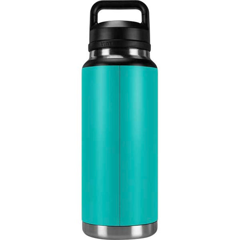 Aqua Blue Blue Solid YETI Rambler 36oz Bottle Skin