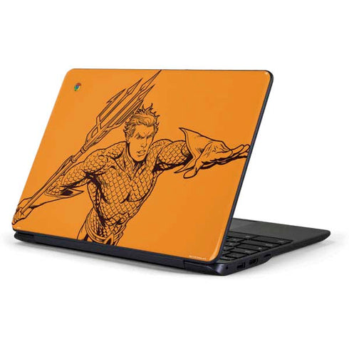 DC Comics Aquaman Comic Pop Samsung Chromebook Skin