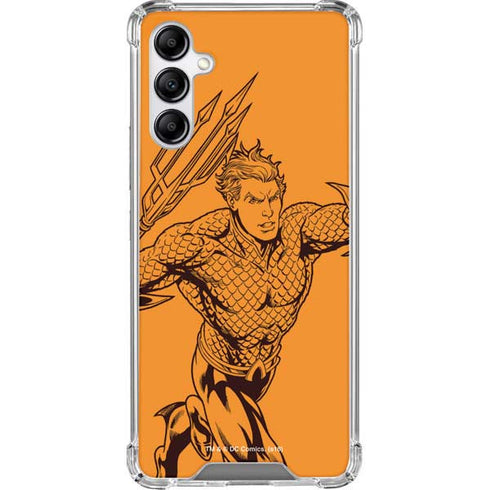 DC Comics Aquaman Comic Pop Galaxy A14 5G Clear Case