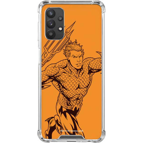 DC Comics Aquaman Comic Pop Galaxy A32 5G Clear Case