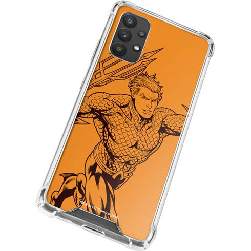 DC Comics Aquaman Comic Pop Galaxy A32 5G Clear Case