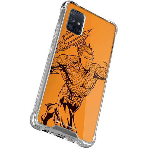 DC Comics Aquaman Comic Pop Galaxy A51 5G Clear Case