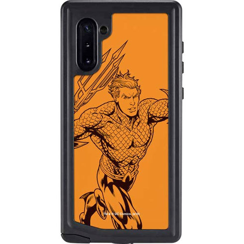 DC Comics Aquaman Comic Pop Galaxy Note 10 Waterproof Case