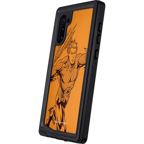 DC Comics Aquaman Comic Pop Galaxy Note 10 Waterproof Case