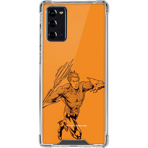 DC Comics Aquaman Comic Pop Galaxy Note20 5G Clear Case