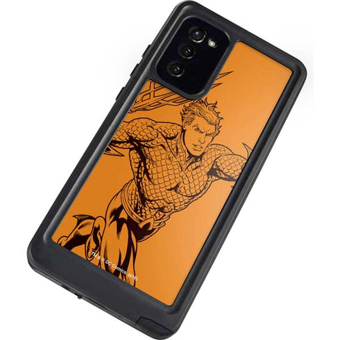 DC Comics Aquaman Comic Pop Galaxy Note20 5G Waterproof Case