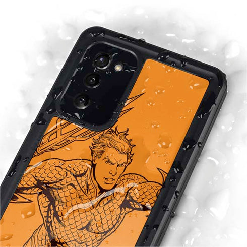 DC Comics Aquaman Comic Pop Galaxy Note20 5G Waterproof Case