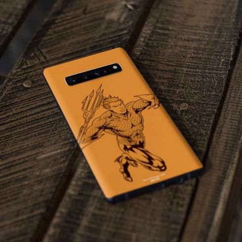 DC Comics Aquaman Comic Pop Galaxy S10 Plus Skin