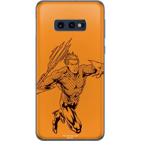 DC Comics Aquaman Comic Pop Galaxy S10e Skin