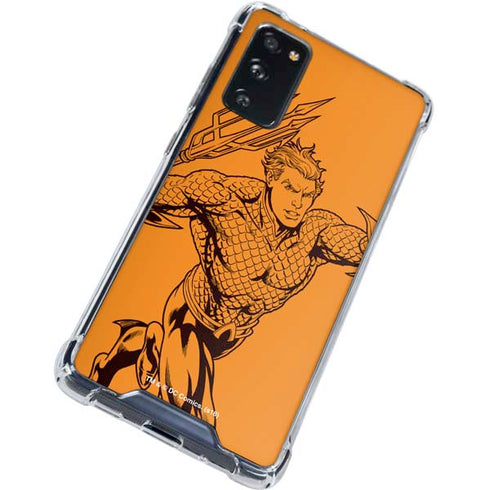 DC Comics Aquaman Comic Pop Galaxy S20 FE Clear Case
