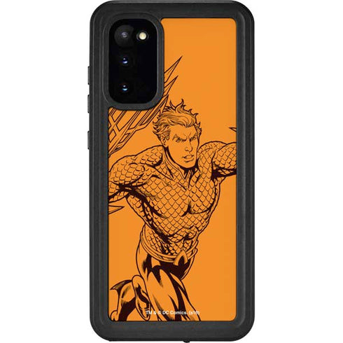 DC Comics Aquaman Comic Pop Galaxy S20 Waterproof Case