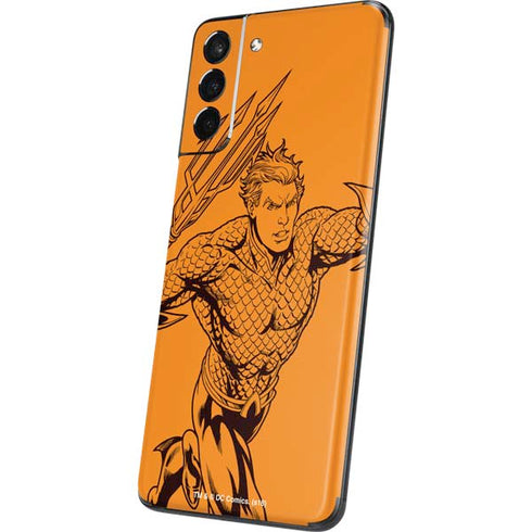 DC Comics Aquaman Comic Pop Galaxy S21 5G Skin
