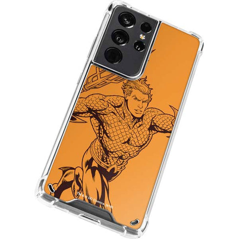 DC Comics Aquaman Comic Pop Galaxy S21 Ultra 5G Clear Case