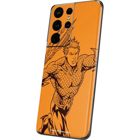 DC Comics Aquaman Comic Pop Galaxy S21 Ultra 5G Skin