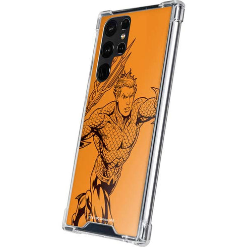 DC Comics Aquaman Comic Pop Galaxy S22 Ultra Clear Case