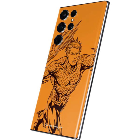DC Comics Aquaman Comic Pop Galaxy S22 Ultra Skin
