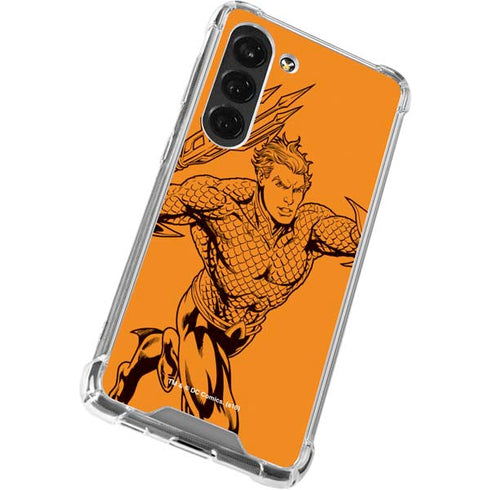 DC Comics Aquaman Comic Pop Galaxy S23 Clear Case