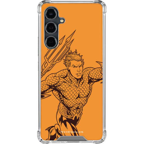 DC Comics Aquaman Comic Pop Galaxy S23 FE Clear Case