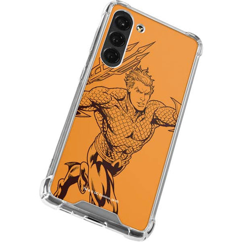 DC Comics Aquaman Comic Pop Galaxy S23 Plus Clear Case
