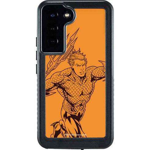 DC Comics Aquaman Comic Pop Galaxy S23 Plus Waterproof Case