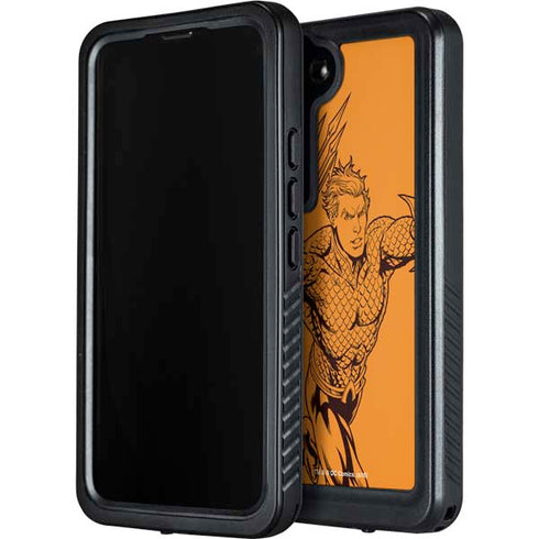 DC Comics Aquaman Comic Pop Galaxy S23 Plus Waterproof Case