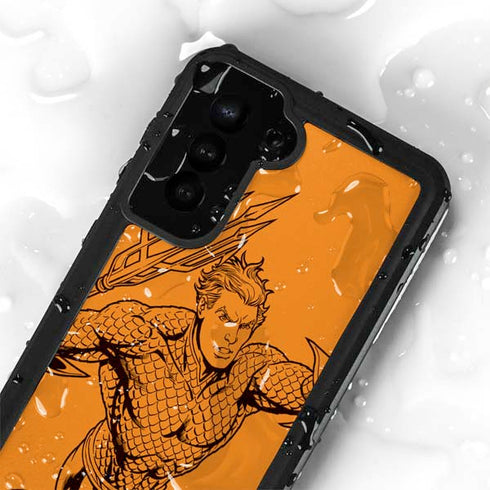 DC Comics Aquaman Comic Pop Galaxy S23 Plus Waterproof Case