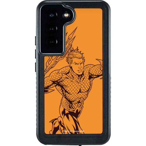 DC Comics Aquaman Comic Pop Galaxy S23 Waterproof Case