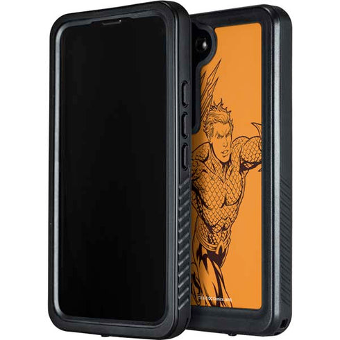 DC Comics Aquaman Comic Pop Galaxy S23 Waterproof Case