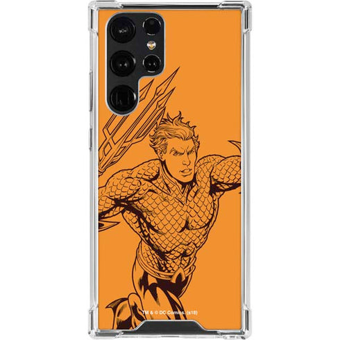 DC Comics Aquaman Comic Pop Galaxy S24 Ultra Clear Case