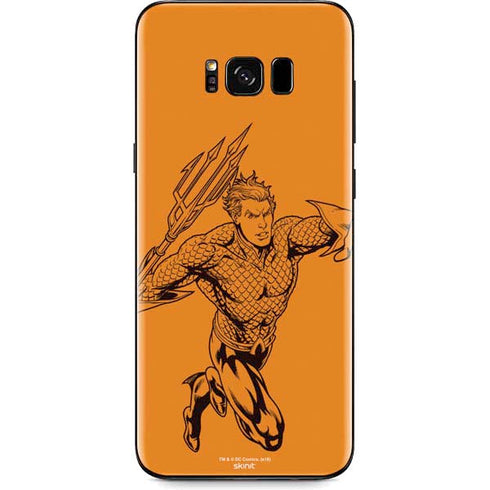 DC Comics Aquaman Comic Pop Galaxy S8 Plus Skin